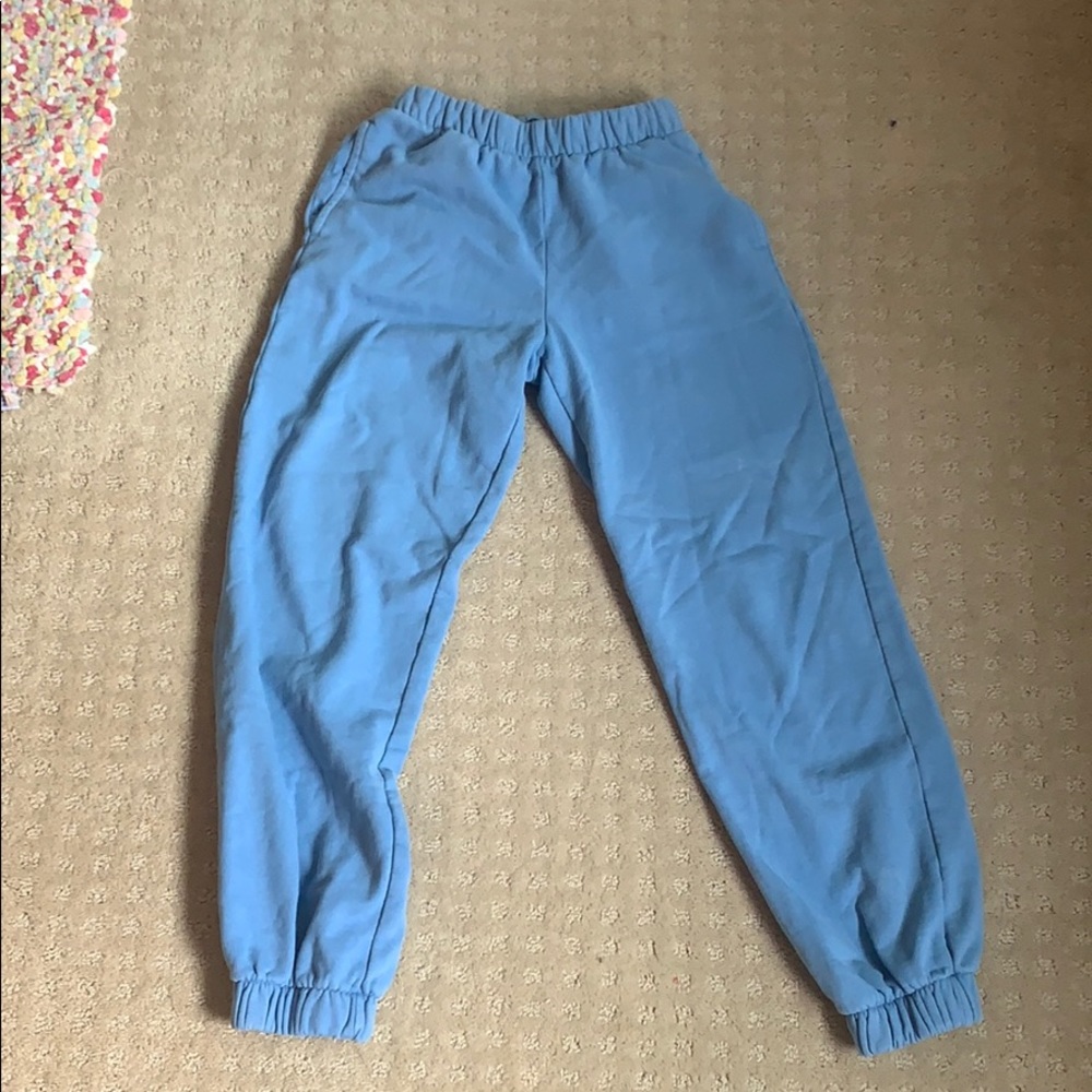 blue brandy melville sweatpants